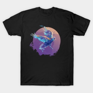 Beyond The Waking World - Raven Digital Painting T-Shirt